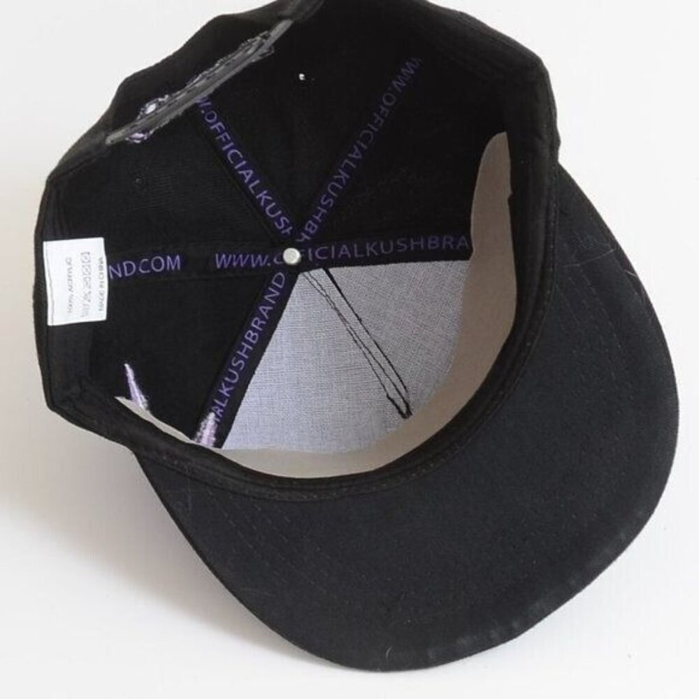 NEW KUSH Snapback Rasta Purple Black Cap Baseball Hat Adjustable Hat NEW - Picture 8 of 8